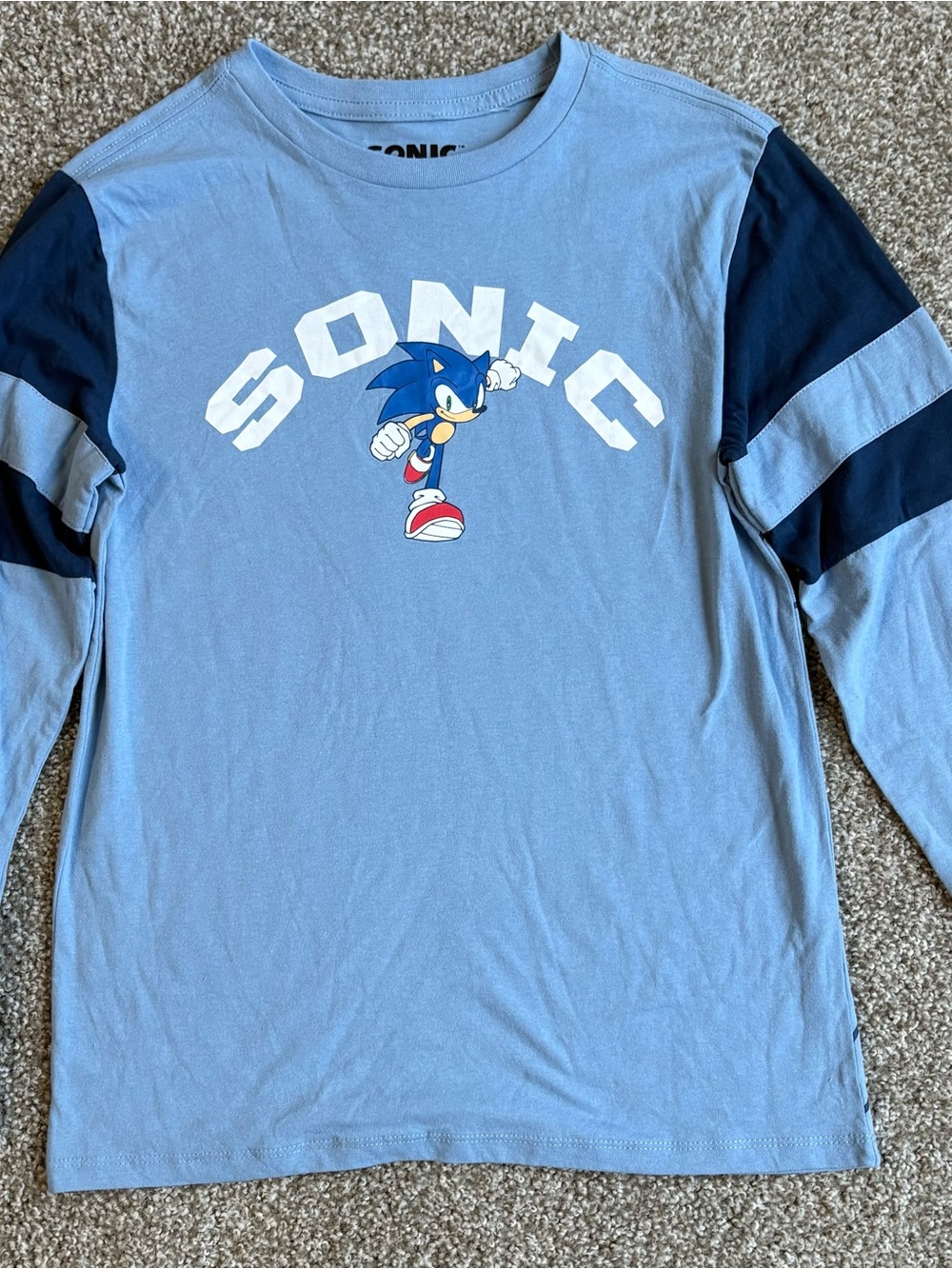 Sonic the hedgehog Kids long sleeve t shirt size L 14/16